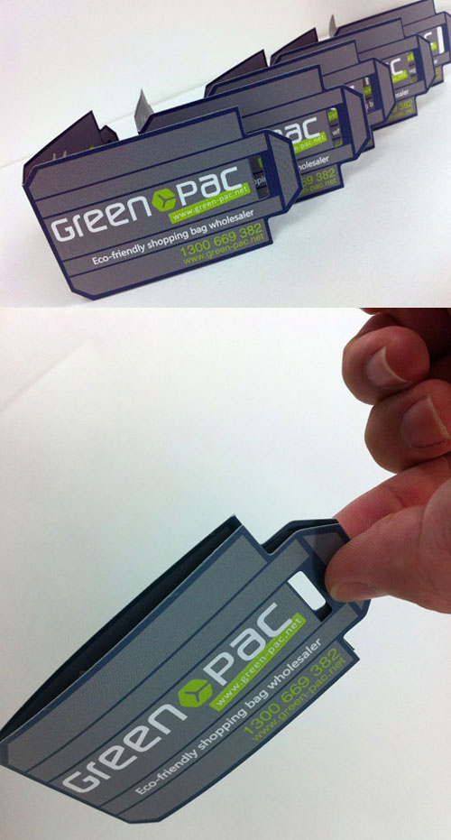 Green Pac Strange Business Card