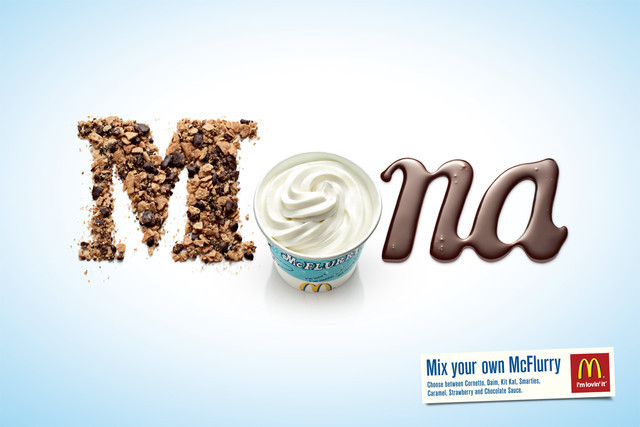 Publicidad Impresa - McFlurry McDonald: Mona