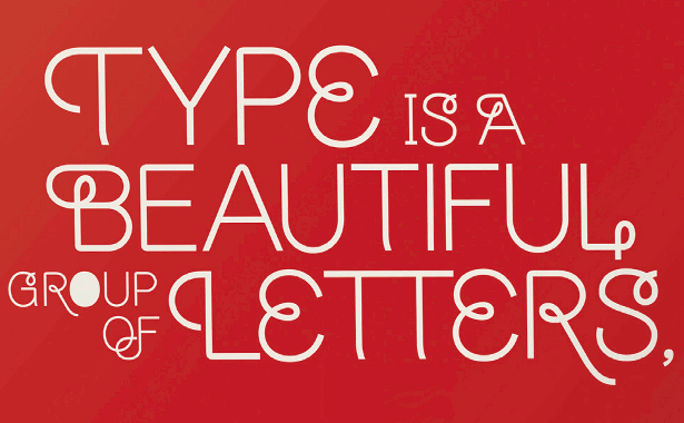 Use glyphs to create a striking typographic poster