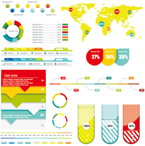 Infografía Economía Elementos de diseño