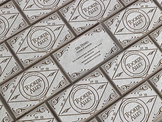 TOOKER ALLEY BUSINESS CARDS