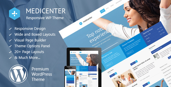 MediCenter - Responsive Medical WordPress Theme - Health & Beauty Retail
